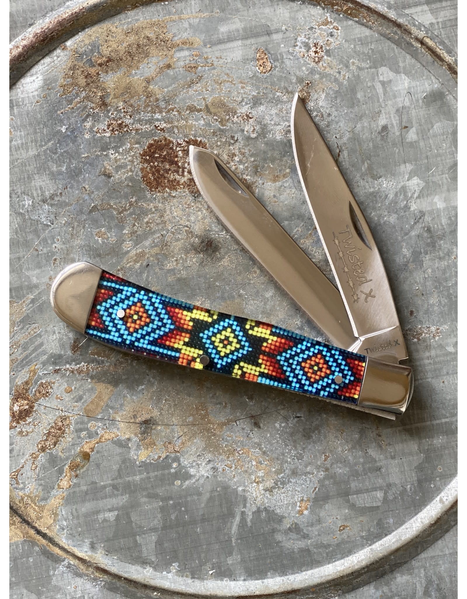 Twisted X Twisted X XK300 Beaded Handle Pocketknife