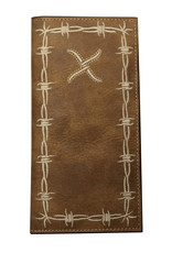 Twisted X Twisted X Distressed Brown Logo Rodeo XRC-14 Wallet