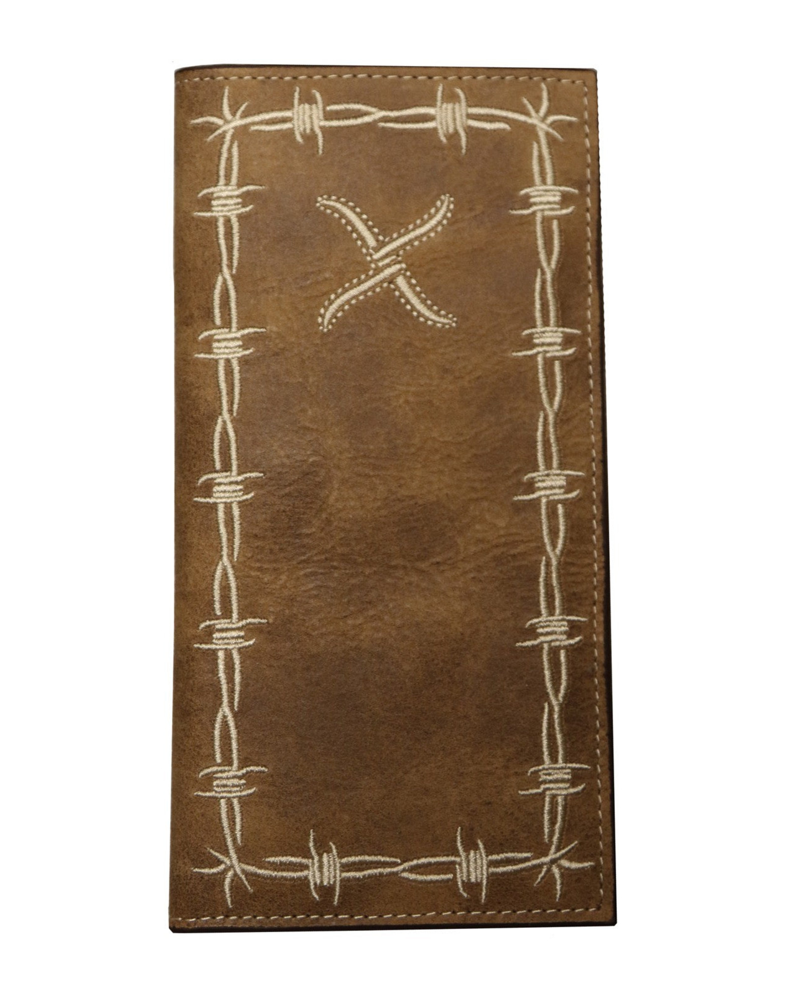 Twisted X Twisted X Distressed Brown Logo Rodeo XRC-14 Wallet