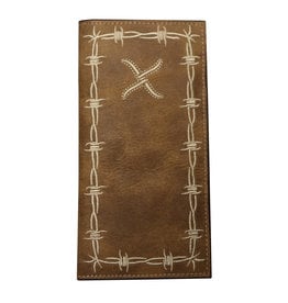 Twisted X Distressed Brown Logo Rodeo XRC-14 Wallet