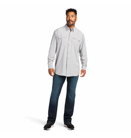 Ariat Men's AriatTek Outbound 10039579 Echo Grey Classic Button Down Shirt
