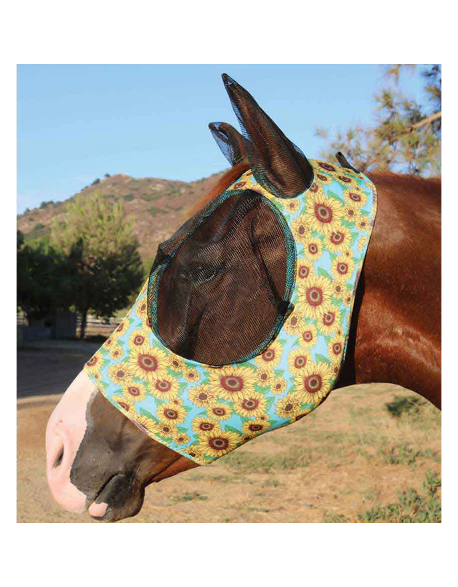 Professional's Choice Professional’s Choice CFM300-Sun Oversized Sunflower Lycra Fly Mask