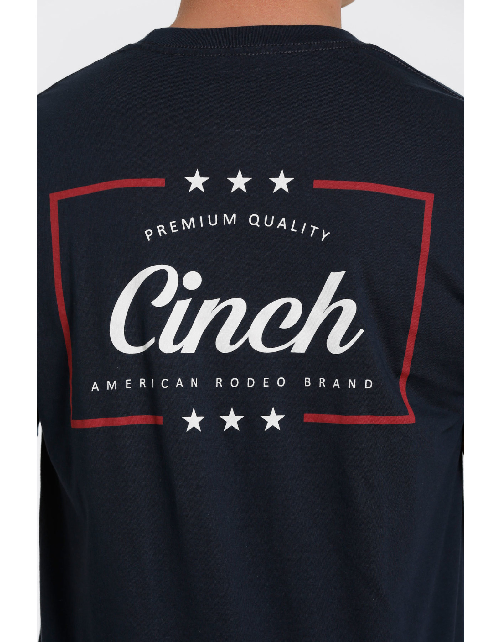 Cinch Mens Rodeo Brand Logo MTT1690477NAV Graphic Tee