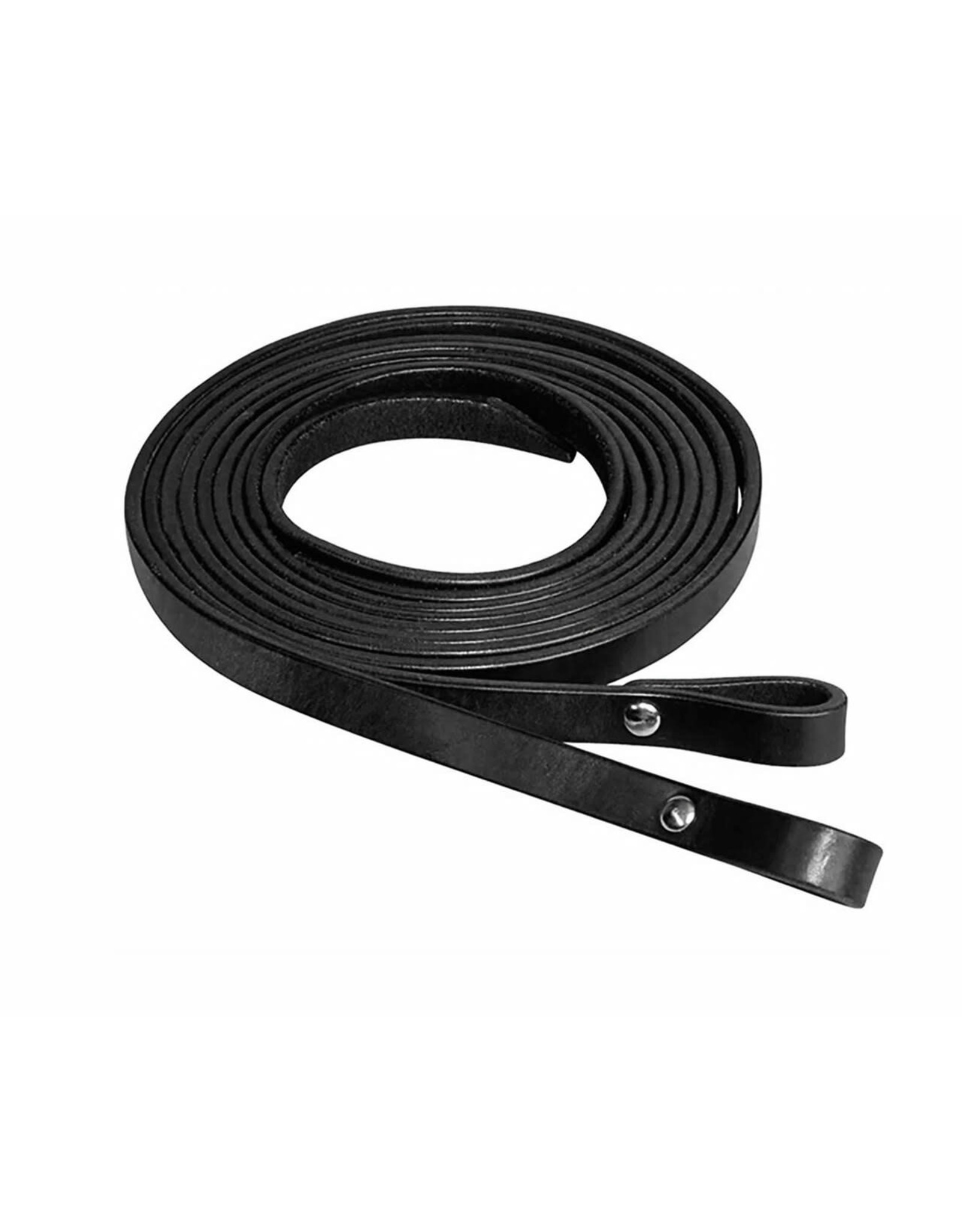 Circle Y Black 5/8" X 7' Chicago Screw Ends 4775-0018 Split Reins