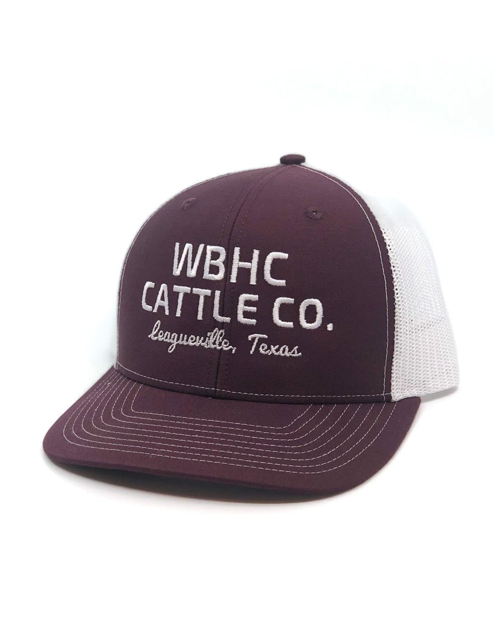 Whiskey Bent Hat Co. Whiskey Bent Hat Co. Cattleman Maroon Trucker Cap