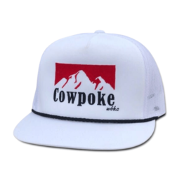 Whiskey Bent Hat Co. Cowboy Killer 2.0 White Trucker Cap