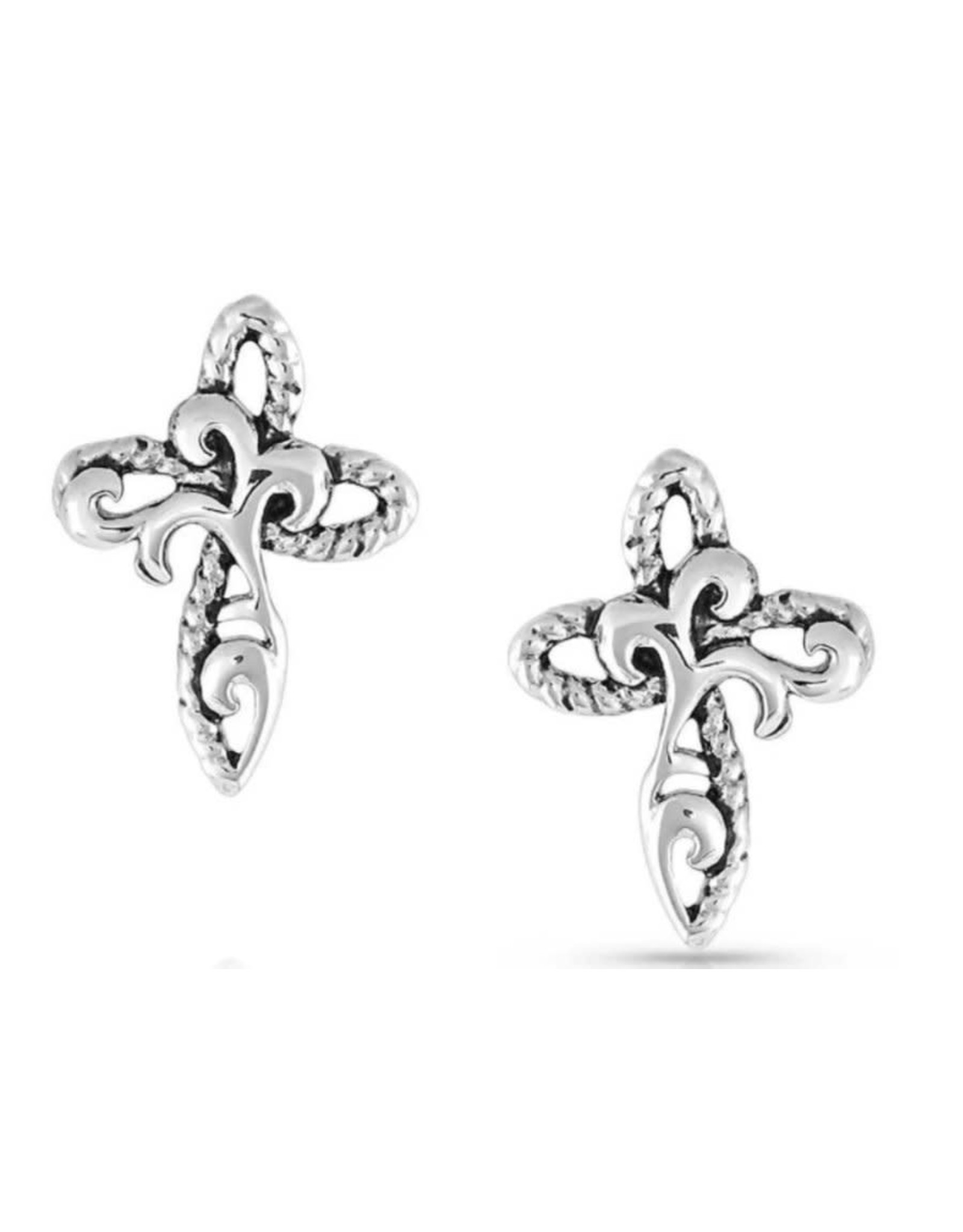 Montana Silversmiths Montana Silversmith Growing Faith ER5185 Cross Earrings