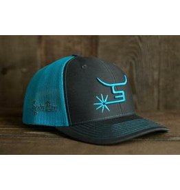 Spin Em Spin Em "Seven" Teal/Charcoal Cap