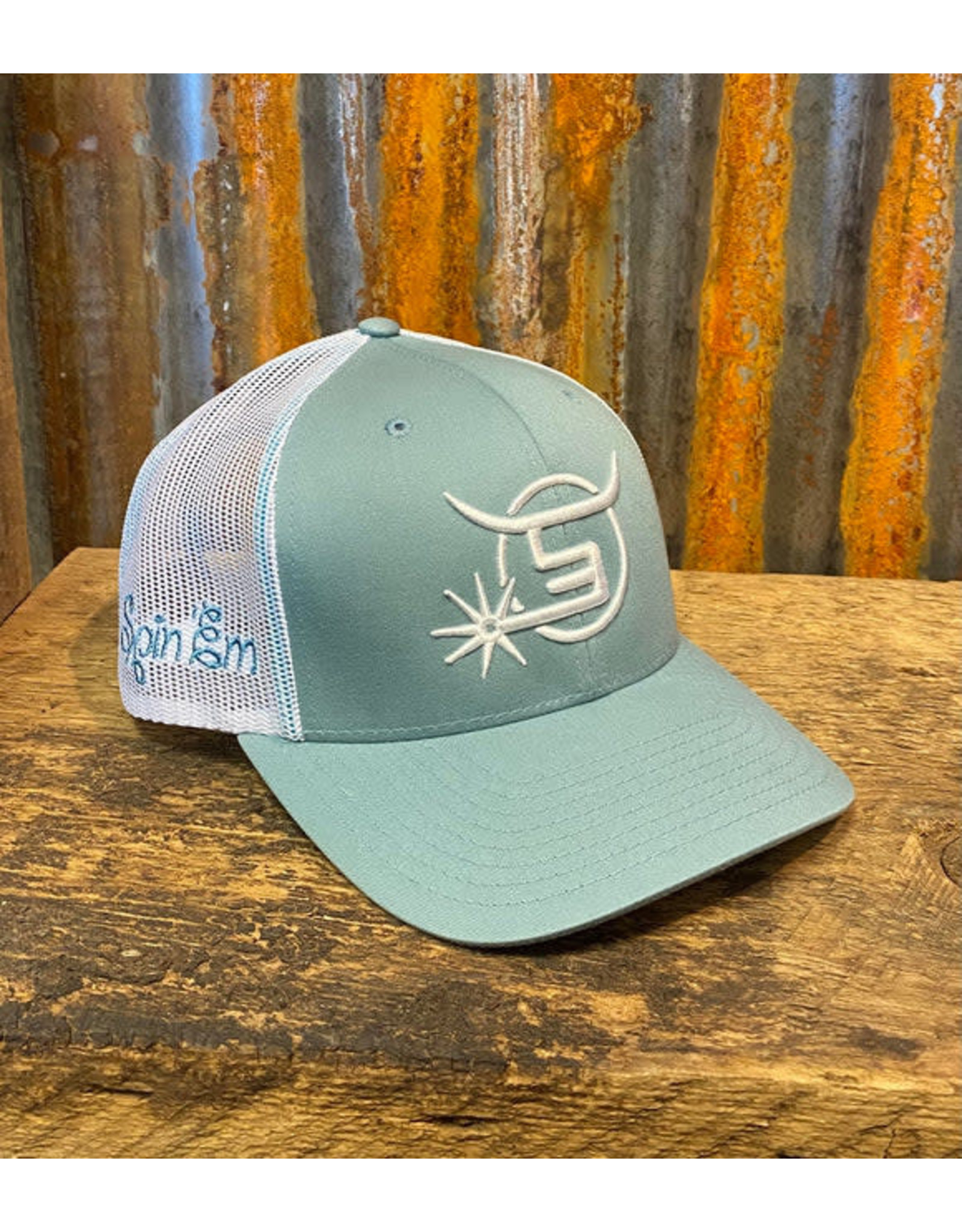 Spin Em Spin Em "Cascade 2" Teal/Grey Snapback Cap