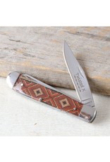 Twisted X Twisted X XK307 Brown Beaded Handle Pocketknife