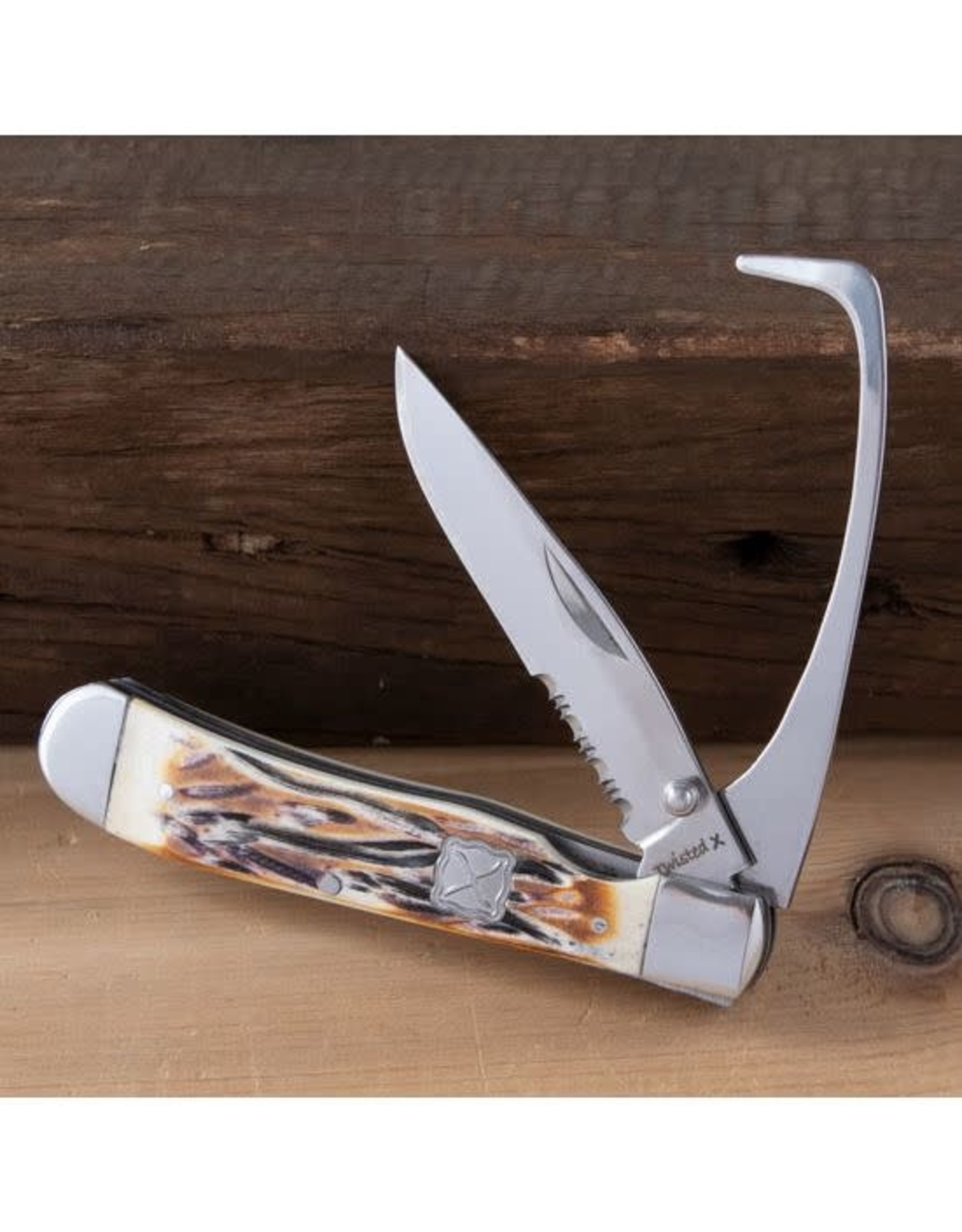 Twisted X Twisted X XK2010 Horseman's Hoofpick Bone Handle Pocketknife