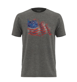 Wrangler Mens Short Sleeve American Flag 112318439 T Shirt