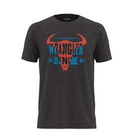 Wrangler Mens Short Sleeve Steer Skull 112318443 T Shirt
