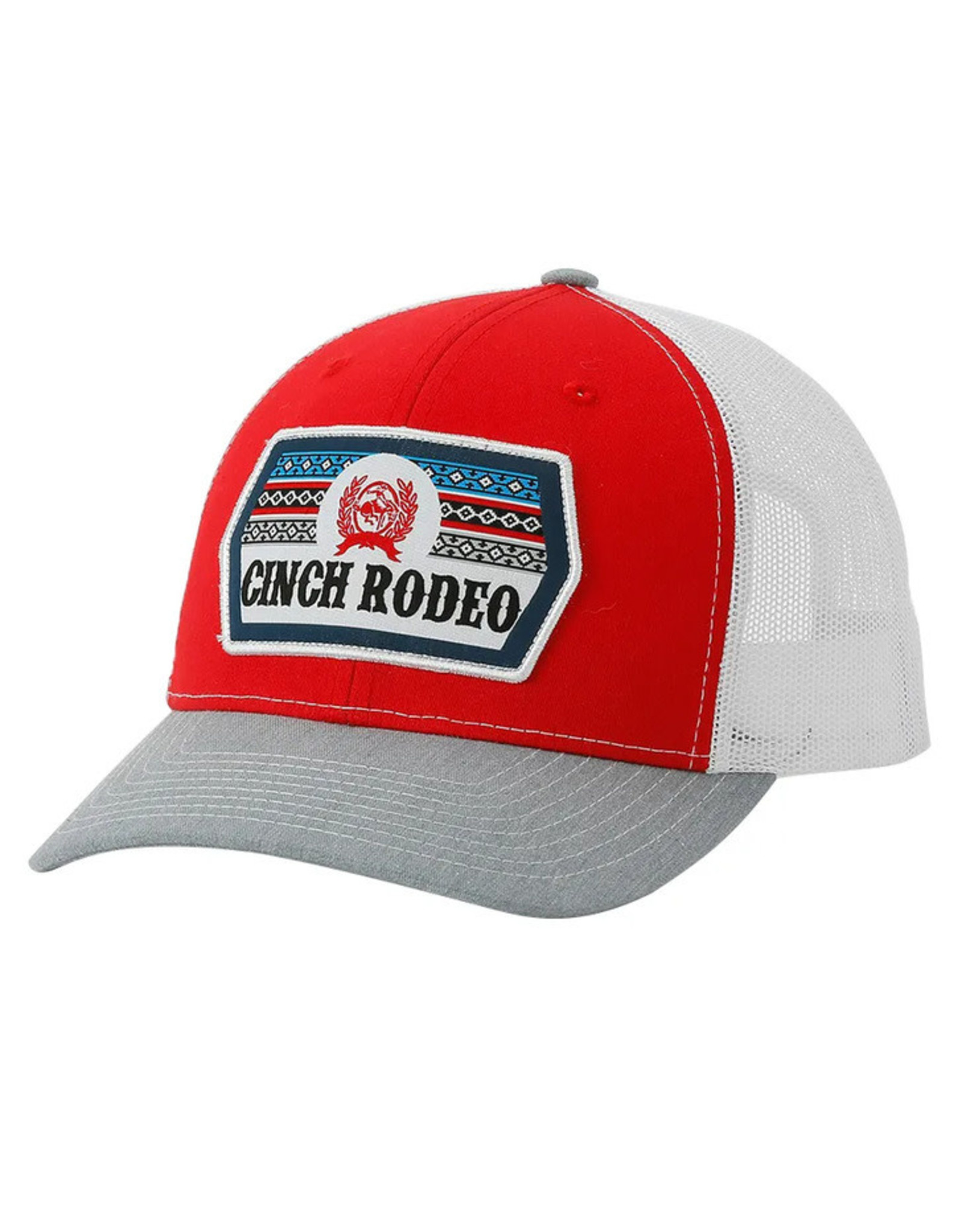 Cinch Cinch Men's Red/Gray Cinch Rodeo Trucker Cap MCC0800002