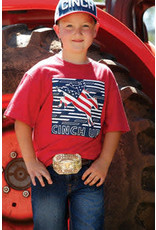 Cinch Cinch Boys Patriotic Bucking Horse Cinch Up MTT7670118