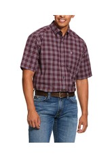 Ariat Men’s Fallbrook Plum 10030676 Short Sleeve Button Down Shirt Sz LG