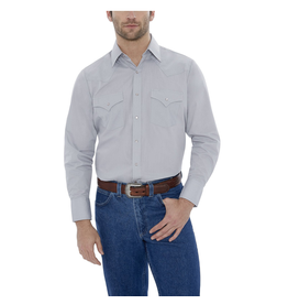 Ely Mens Long Sleeved Shirts in Grey 15201905-80