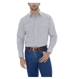 Ely Walker Ely Mens Grey Long Sleeved Pearl Snap Shirt 15201905-80