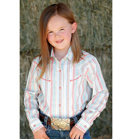 Cruel Girl Kid’s Pastel Serape Long Sleeve CTW3370007 Western Shirt