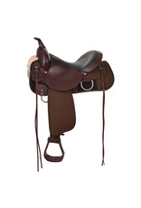 Circle Y High Horse Lockhart Cordura Trail Saddle Walnut 18"Seat, Wide Tree 6910-2801-05