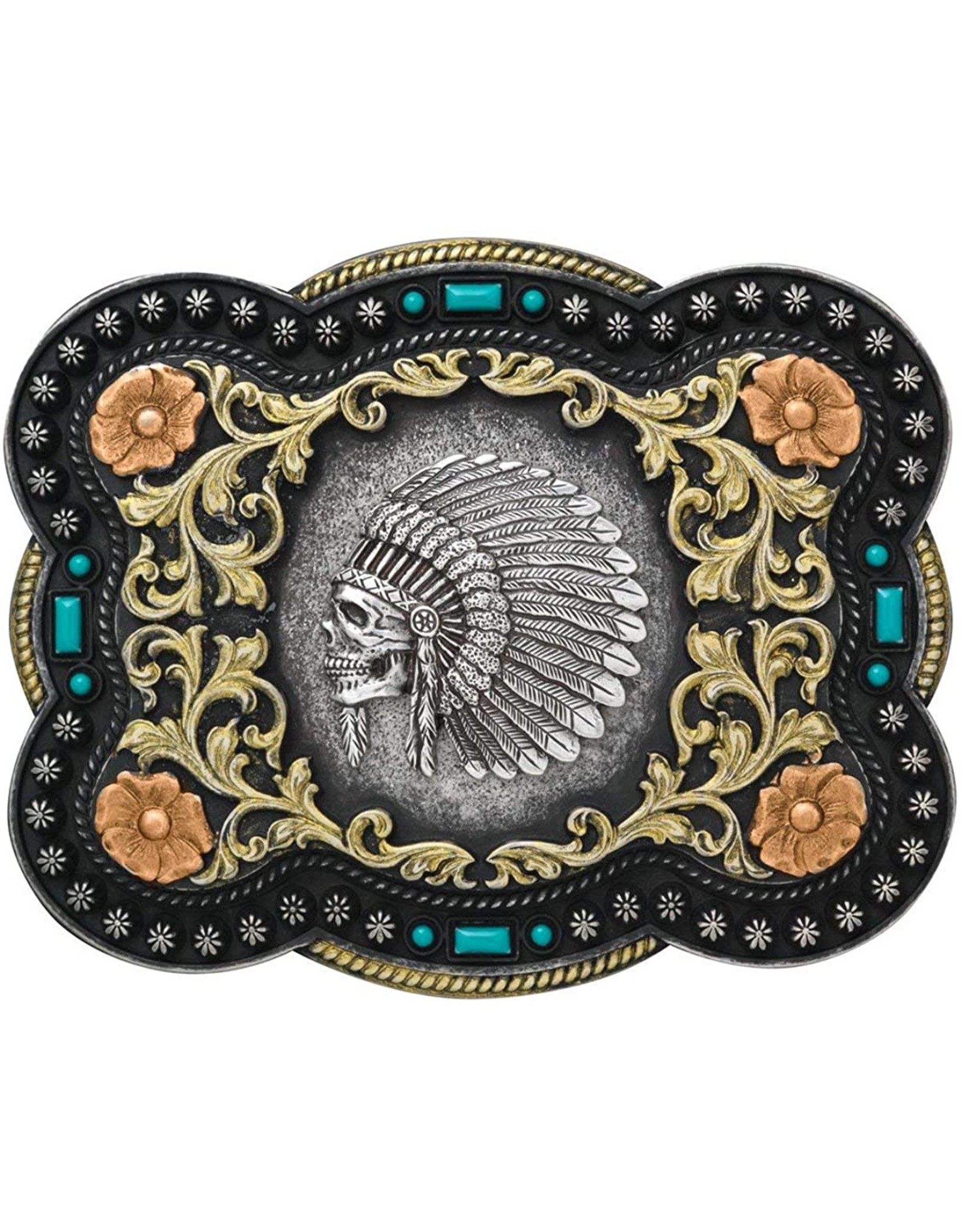 Nocona Nocona Indian Headdress 37038 Buckle