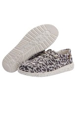 Hey Dude Hey Dude Ladies Wendy Woven Cheetah Grey 121413091 Casual Shoes