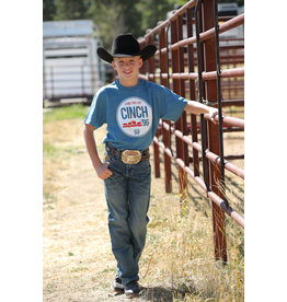 Cinch Cinch Lead This Life Herd Shot MTT7670120 BLU Kids Tee