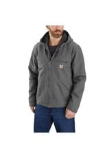 Carhartt Mens Gravel Washed Duck Sherpa Lined Jacket 104392 Sz. XL