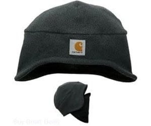 Carhartt A202 BLK Black Fleece 2 in 1 Hat OSFA