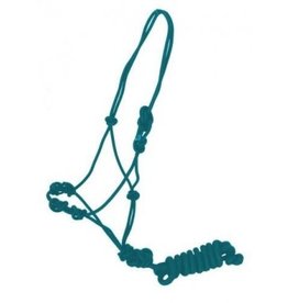 Showman Teal Training Knotted Rope Halter 4340X