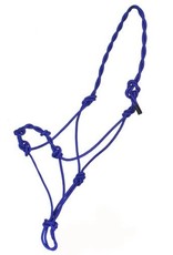 Showman Showman Royal Blue Cowboy Knotted Rope Halter 4341