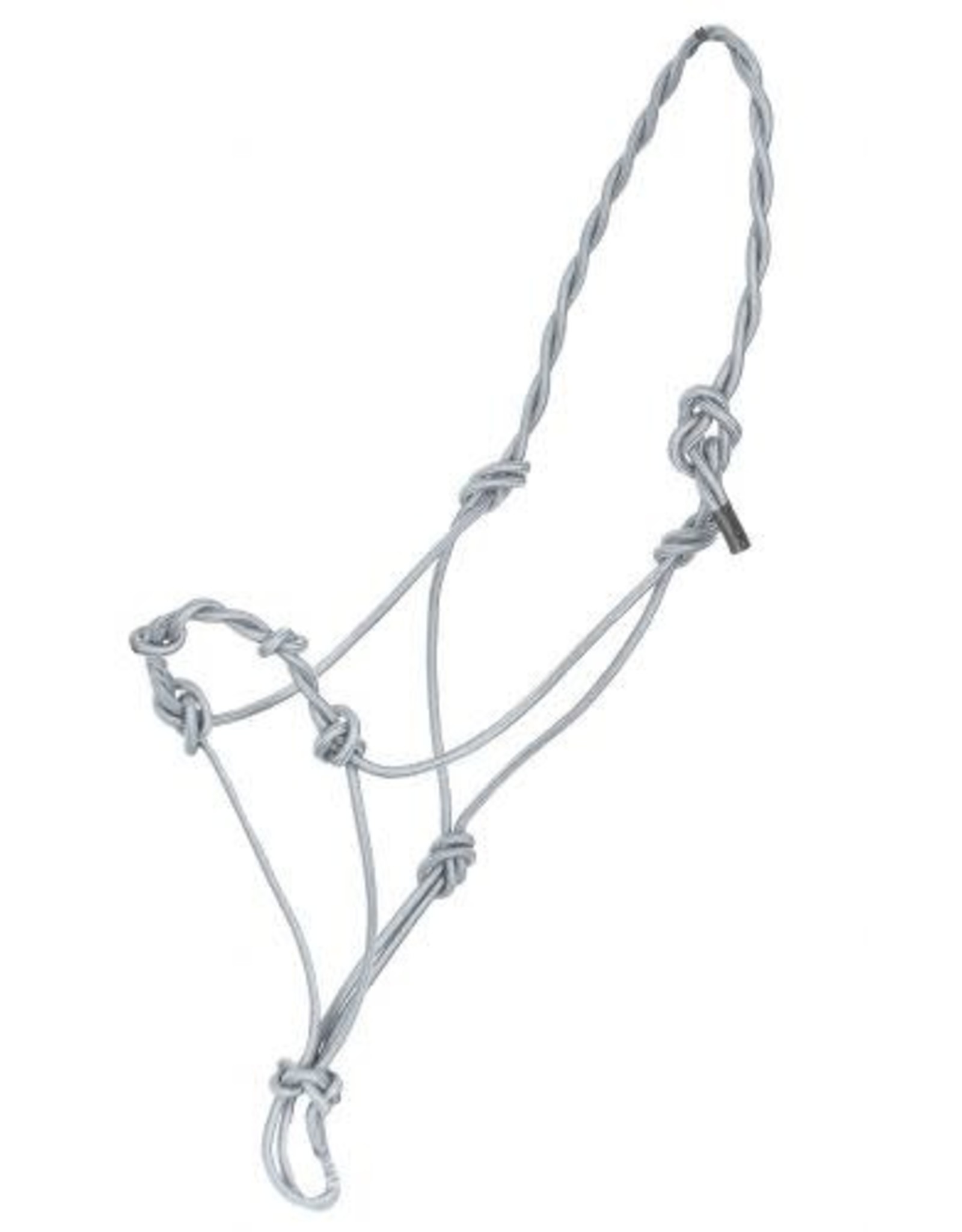 Showman Showman Silver Cowboy Knotted Rope Halter 4341