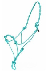 Showman Showman Teal Cowboy Knotted Rope Halter 4341