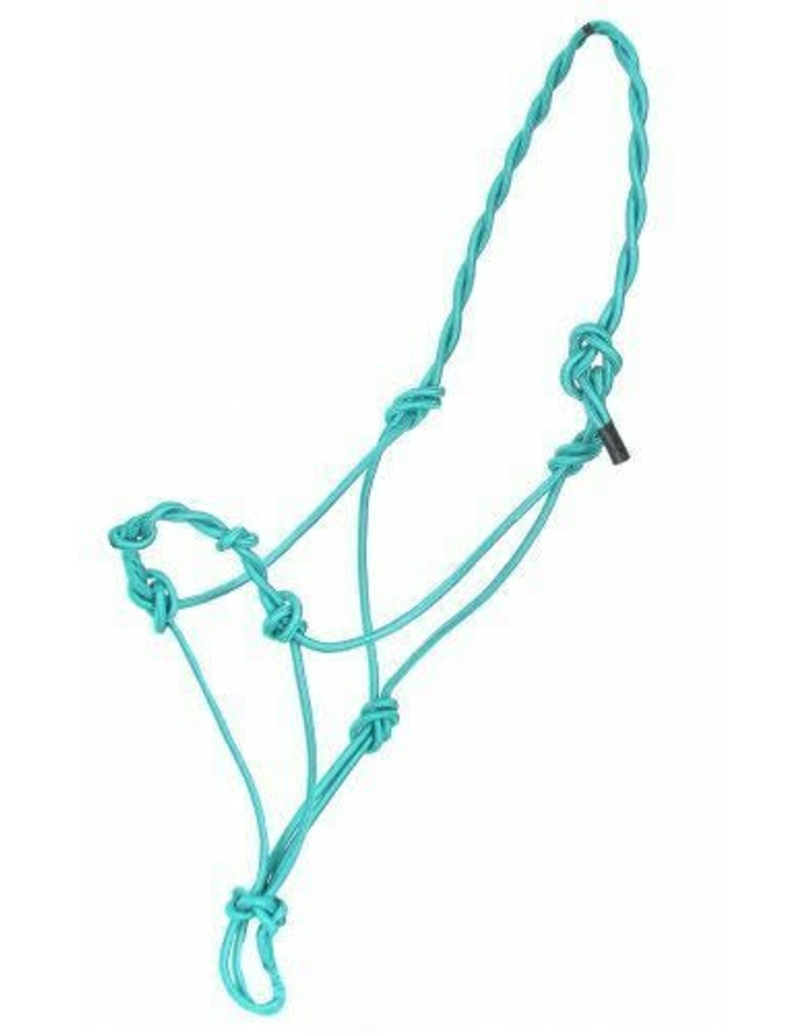 Showman Showman Teal Cowboy Knotted Rope Halter 4341