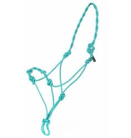 Showman Showman Teal Cowboy Knotted Rope Halter 4341