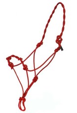 Showman Showman Red Cowboy Knotted Rope Halter 4341