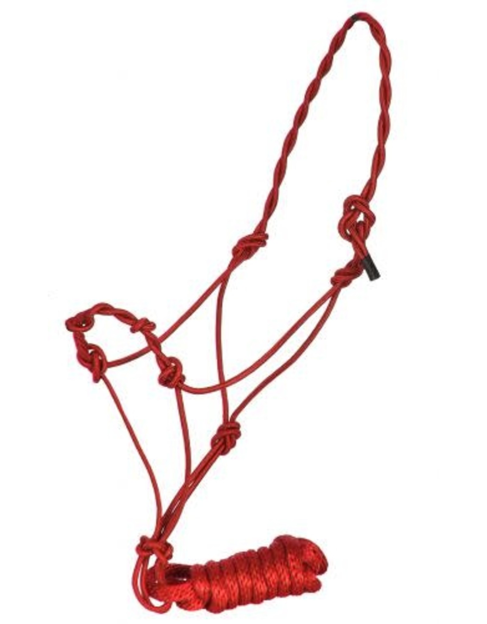 Showman Showman Red Training Knotted Rope Halter 4340X