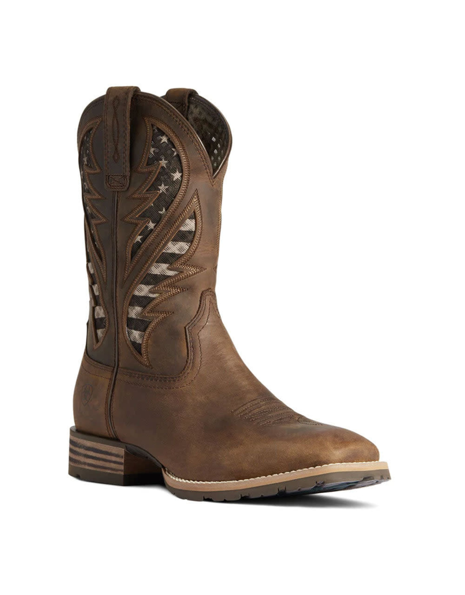 Ariat Men’s VenTek Brown American Flag 10038340 Western Boots