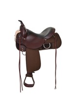 High Horse Circle Y Lockhart Cordura Walnut Trail Saddle, 16" Seat Medium Tree 6910-2601-04