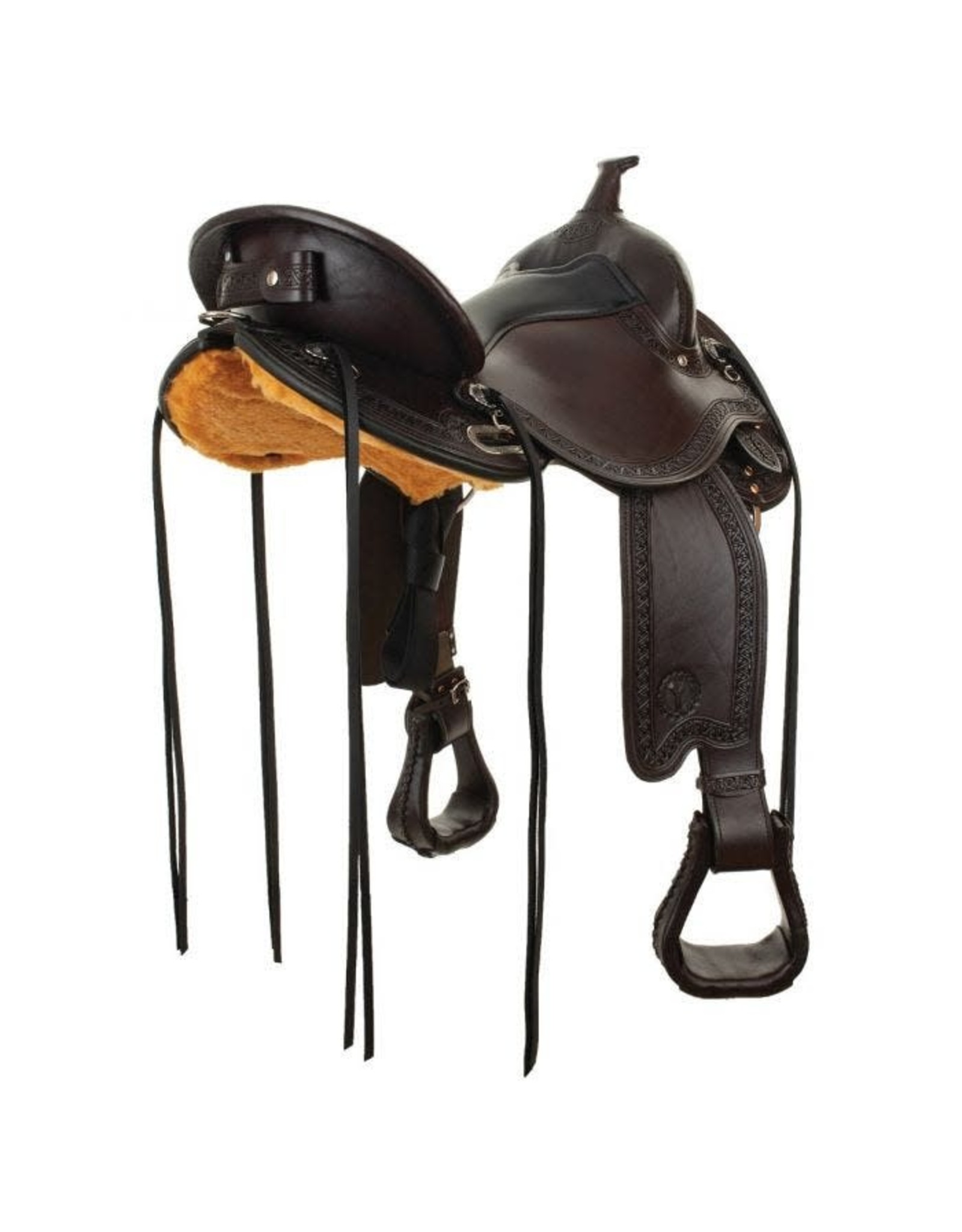Circle Y South Mountain Flex 2 17” Seat, Wide Tree 1683-1701-05 Trail Saddle