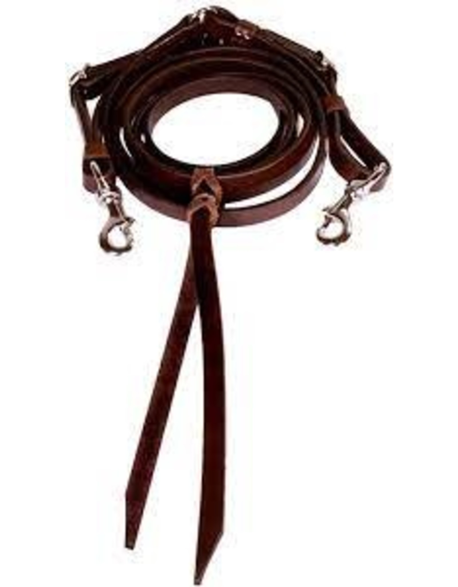 Tucker Tucker Bridle Reins with Snaps 7' Walnut with Chrome Accents 0310-1202