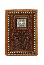 Nocona Nocona Texas Star N5410502 Studded Tri-Fold Wallet