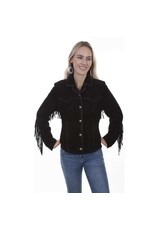 scully Scully Ladies Fringe Lacing Jacket 1016