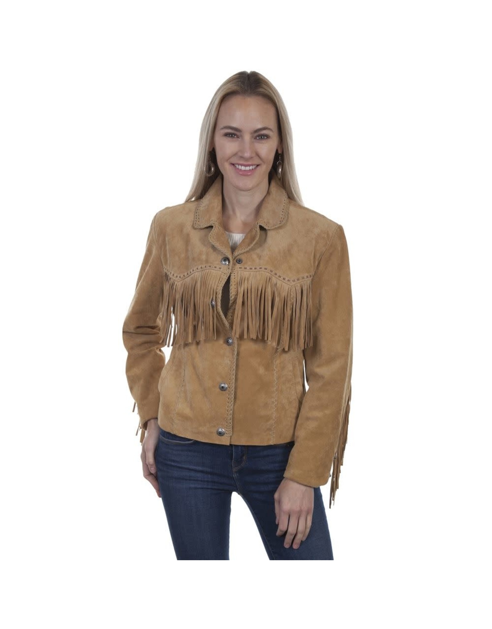 scully Scully Ladies Fringe Lacing Jacket 1016