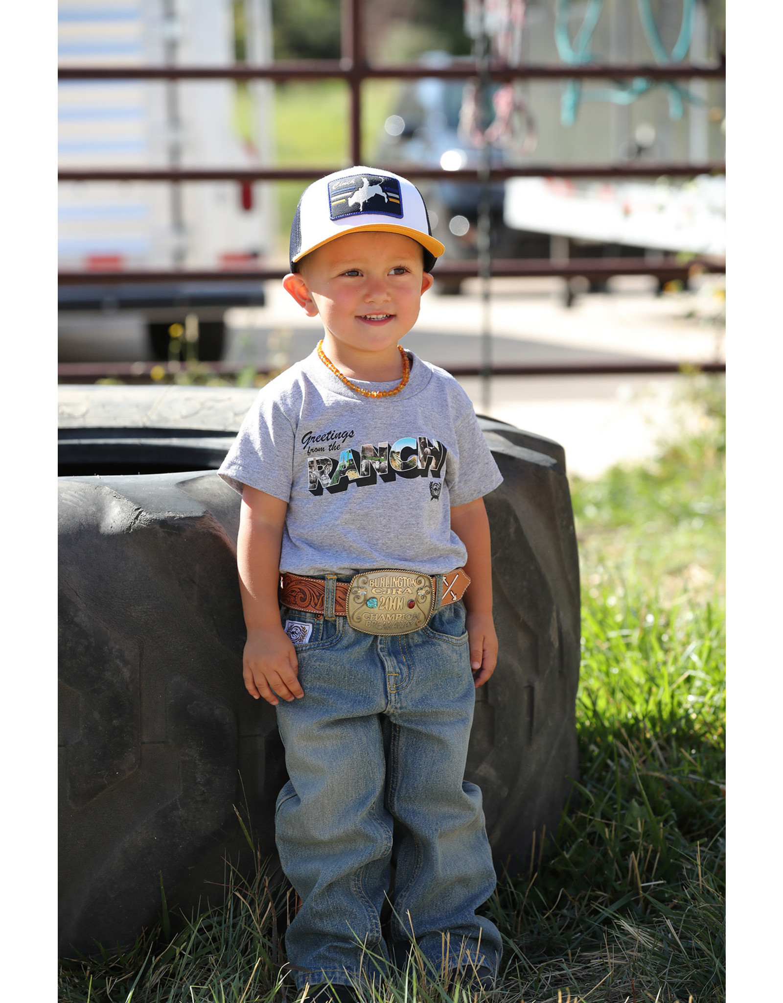 Cinch Toddler Greetings From The Ranch MTT7671077 HGY Graphic Tee