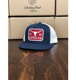Whiskey Bent Hat Co. Chisholm Navy Trucker Cap