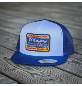 Whiskey Bent Hat Co. Whiskey Bent Hat Co. Henderson White/Blue Trucker Cap