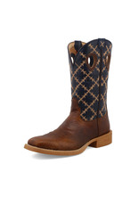 Twisted X Mens MXTR004 Rustic Brown & Navy Western Boots