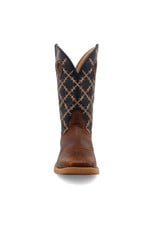 Twisted X Mens MXTR004 Rustic Brown & Navy Western Boots