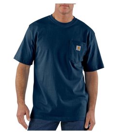 Carhartt Mens K87-NVY Front Pocket Work T-Shirt